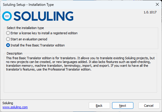 Install registeted Soluling
