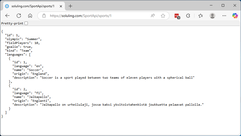 API item